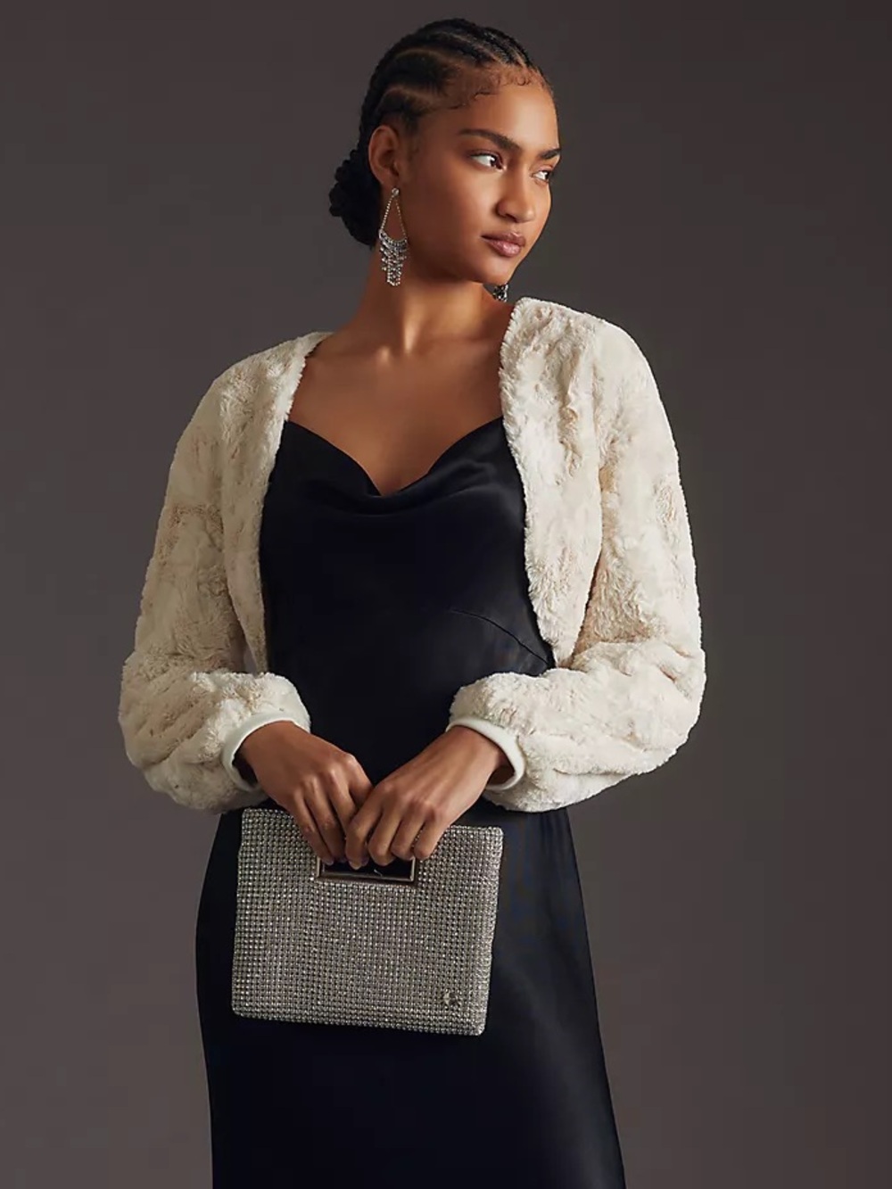Anthropologie Maeve Faux Fur Shrug - Picture 4 of 9